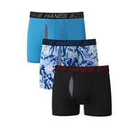 Hanes Herren X-Temp Total Support Pouch Boxershorts, Anti-scheuern, Feuchtigkeitsableitende Unterwäsche, Multipack Badehose, Trunks - Sortiert, Small (3er Pack)