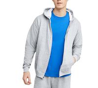 Hanes Hoodie für Herren, mit Reißverschluss, EcoSmart, Fleece, Kapuzen-Sweatshirt, Asche, X-Large