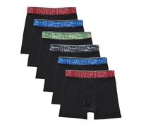 Hanes Jungen Big Performance Tween Boxershorts, X-Temp Mesh Stretch-Unterwäsche, 6er-Pack, Schwarz, 6er-Pack, Medium