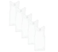 Hanes Jungen Boys' Tank Undershirt, EcoSmart Cotton, Multiple Packs Available Baselayer-Shirt, Weiß, L (5er