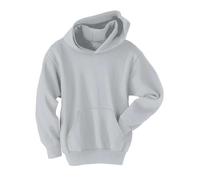 Hanes Jungen Eco Smart Fleece Pullover Kapuze - Grau - Medium