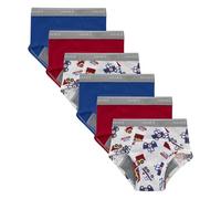 Hanes Jungen Trainer Briefs Toddlers, Light Leaks Potty Training Underwear for Toddler Boys Slip, Rot/Blau/Weiß mit Traktor-Aufdruck, 2-3 Jahre (6er Pack)