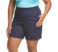 Hanes Just My Size Shorts aus Baumwolljersey, Damen-Shorts aus Baumwolle, ohne Etikett, 17,8 cm Innennaht, JMS, Navy, 29
