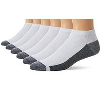 Hanes Herrensocken Max Cushion Low Cut – 6 Paar, Weiß, UK 4.5–12