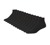 Hanes Men's 12 Pack Ankle Socks, Black, 10-13/Shoe Size 6-12