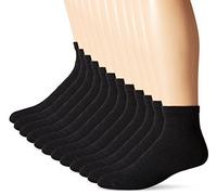 Hanes Men's 12 Pack Ankle Socks, Black, 10-13/Shoe Size 6-12