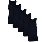 Hanes Herren Unterhemd ComfortBlend mit FreshIQ – 5er-Pack Schwarz X-Large