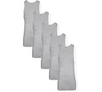 Hanes Men's 5-Pack ComfortBlend Tank with FreshIQ, Gray, X-Large