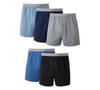 Hanes Mens 5er-Pack Boxershorts Mit Freiliegendem Bund, 5 Stück Offenem, 5 Stück, S EU
