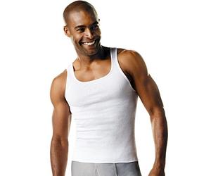 Hanes Men's 6-Pack ComfortSoft Tanks, White