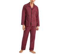 Hanes Men's 91002 Pajama Set, red, XXXL