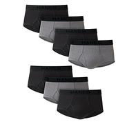 Hanes Men's Classics Tagless Briefs, Black/Grey, XX-Large