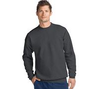 Hanes Mens ComfortBlend EcoSmart Fleece Crew (P160) -Charcoal H -L