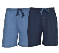 Hanes Herren Jersey Lounge-Shorts mit Kordelzug und Logo-Bund – 2er-Pack