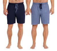 Hanes Men's Jersey Lounge Drawstring Shorts with Logo Waistband 2-Pack