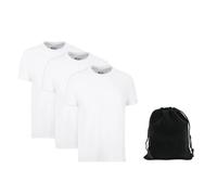 Hanes Men's Moisture-Wicking Crewneck or V-Neck Performance Undershirt, 3-Pack with Carry Pouch - Classic Fit, X-Temp Cooling, Odor Protection, Tag-Free Comfort