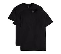 Hanes Men's Nano Premium Cotton T-Shirt (Pack of 2), Black, XX-Large