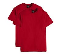 Hanes Men's Nano Premium Cotton T-Shirt (Pack of 2), Deep Red, Large