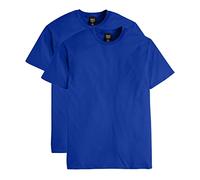 Hanes Men's Nano Premium Cotton T-Shirt (Pack of 2), Deep Royal, X-Large