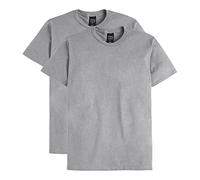 Hanes Men's Nano Premium Cotton T-Shirt (Pack of 2), Light Steel, Medium