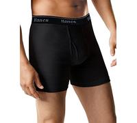 Hanes Men's Red Label 5 Packs For Men FreshIQ Boxer Briefs With ComfortFlex Waistband - X-Large Black