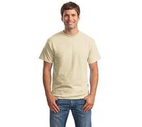 Hanes T-Shirt Beefy Kurzarm Herren Sand 2X-Large
