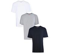 Hanes Men's Tall Crew Neck Shirt Variety Pack, White/Grey/Black, XX-Large/Tall (Pack of 3)