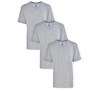Hanes Men's Tall Man Cotton V-Neck Under T-Shirt 3 Pack, Gray,X-Large Tall