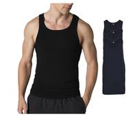 Hanes Men's Tall Man Ribbed Tank Top (Pack of Three), Black, XX-Large