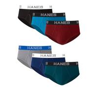 Hanes Mens Ultimate Stretch Brief 6-Pack, L, Assorted