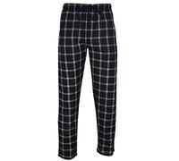 Hanes Men's Woven Pajama Pant, Black Plaid, Medium