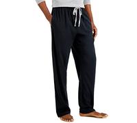 Hanes Mens X-Temp Jersey Pant with ComfortSoft (01101) Midnight Black