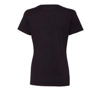 Hanes Nano-T Damen T-Shirt mit V-Ausschnitt - Schwarz S