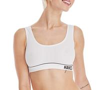 Hanes Originals Damen Bralette ohne Bügel ohne Bügel, Weiß, L