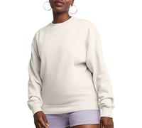 Hanes Originals Fleece, mittelschweres Sweatshirt f r Damen, platzierte Blumen, Nat rlich, XL