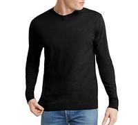 Hanes Originals Herren Langarm-T-Shirt, leichtes Tri-Blend-Jersey-T-Shirt für Herren, erhältlich in Tall, Schwarz, Mittel