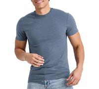 Hanes Originals Lightweight, Crewneck T-Shirts for Men, Tri-Blend Tee, Regal Navy Heather