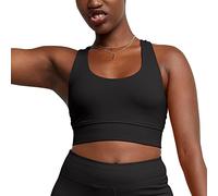 Hanes Originals Longline-Bralette für Damen, Pullover, Baumwolle, Longline-BH mit moderater Unterstützung, Schwarz, X-Large