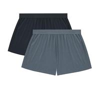 Hanes Originals Superweiche Schlafshorts f r Damen, Bequeme Lounge-Shorts, 8,3 cm, 2er-Pack, Schwarz/Stargazer-Grau, M