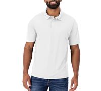 Hanes Sport Herren Cool DRI Performance Poloshirt, Weiß, Groß