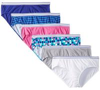 Hanes Sporty Women's Hipster Panties 6-Pack 6 Assorted