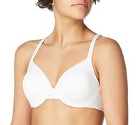 Hanes Ultimate Damen ComfortBlend Low-Cut T-Shirt BH mit wandelbaren Racerback Trägern, Weiss/opulenter Garten, 85B