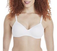 Hanes Ultimate Drahtloser BH, tiefer Geschnittener T-Shirt-BH, Weiß, 75B