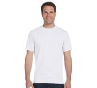 Hanes Ultimate FreshIQ Blue Label Crew Herren-T-Shirt, 6er-Pack - Wei - Mittel