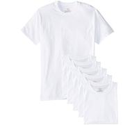 Hanes Ultimate FreshIQ Blue Label Crew Herren-T-Shirt, 6er-Pack - Wei - Mittel