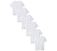 Hanes T-Shirt Ultimate FreshIQ V-Ausschnitt Weiß Größe M – 6er-Pack