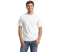 Hanes Ultimate Herren 4er-Pack FreshIQ Crew Shirt - Weiß - X-Large