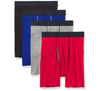 Hanes Ultimate Herren Men's Sport X-Temp Comfort Boxer Briefs, 4-Pack Retroshorts, Sortiert, 4 Stück, Small (4er Pack)