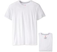 Hanes Ultimate Men's 4-Pack ComfortBlend Crew with FreshIQ, White 2, Large