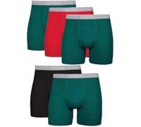 Hanes Ultimate Men's Tagless Boxer Briefs 5-Pack, Multi, Large